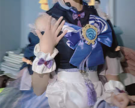 包邮珊瑚宫心海女仆装原神cos 非名M 科...