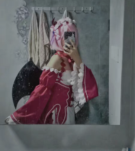 拉姆小恶魔前娘收 毛衣服道具头饰无鞋 d我...