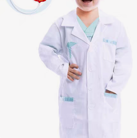包邮儿童医生服护士服角色扮演职业实验服幼儿...