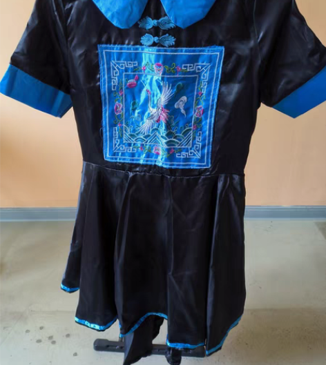 包邮万圣节cos服重工刺绣小僵尸裙送蓝色袜...