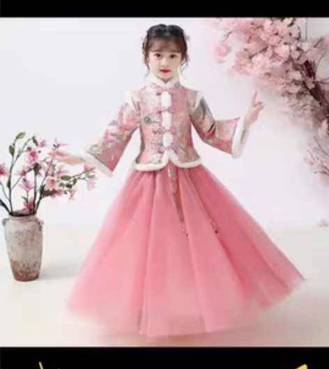 全新汉服，粉色110码数，偏远地区不包邮，...