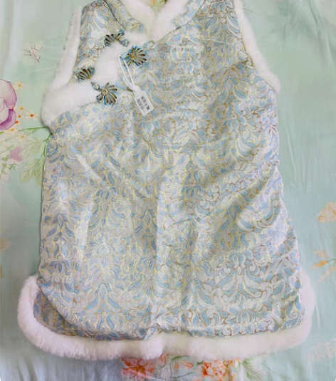 女童拜年服冬装宝宝中国风加厚唐装棉服儿童汉...