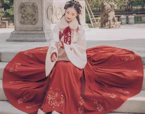 包邮汉尚华莲正版明制汉服,上袄藕粉色125...
