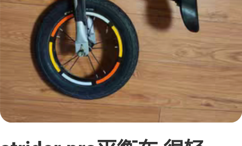 strider pro平衡车 很轻便，实体...