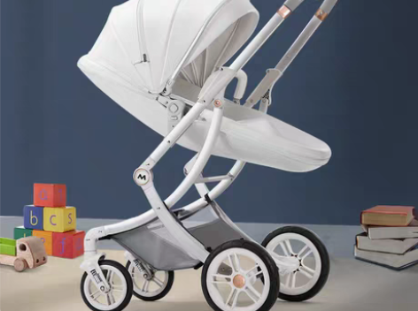 包邮婴儿四轮 儿童蛋壳护脊推车可坐可躺双向...