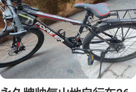 永久牌帅气山地自行车26寸21速，搬家不愿...