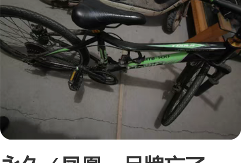 永久／凤凰：品牌忘了，山地自行车，原车是宽...