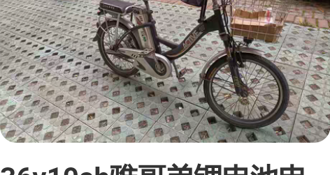 36v10ah雅哥弟锂电池电动车，20寸轮...