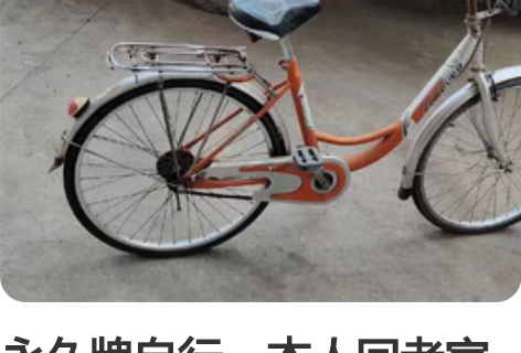 永久拍牌二八大杠，11月中旬入手全新自行车...
