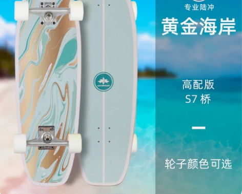 转卖冰峰陆地冲浪板初学者成人儿童滑雪滑板路...