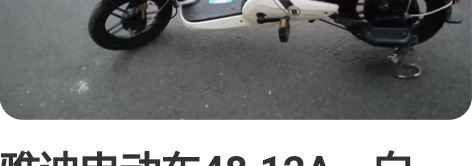 雅迪电动车48.12A。白牌。原装锂电池，...