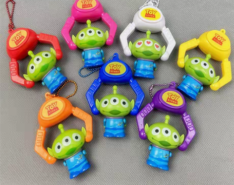 转卖玩具总动员三眼仔夹娃娃机挂件书包珠链挂...