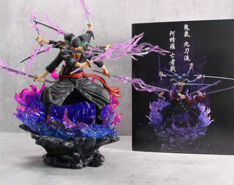 包邮鬼岛三头六臂阿修罗九刀流索隆海贼王GK...