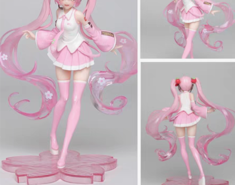 转卖初音未来手办miku和服雪樱花蝴蝶公主...