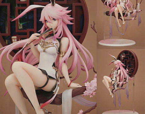 包邮崩坏三3旗袍八重樱手办 二次元美少女模...