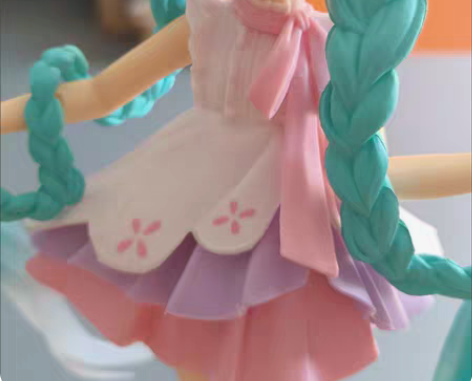 包邮樱花兔耳初音未来粉色少女公主殿下手办玩...