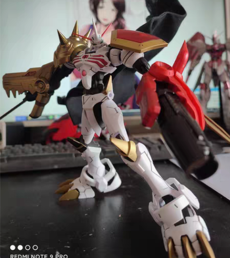 万代奥米加兽，已拼装成品实物照，渗线喷涂换...