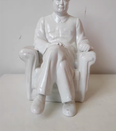 包邮毛主席瓷像坐像，老像，无裂痕，包真，品...