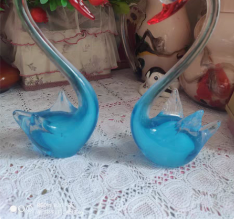 包邮玻璃天鹅摆件。家居摆设，非常漂亮。 特...