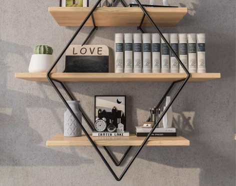 转卖ins墙上房间装饰品置物架北欧铁艺创意...