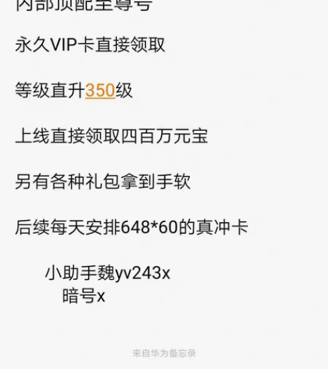 内部顶配至尊号 1:【至尊礼包】：至尊VI...