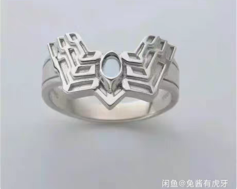 包邮赛罗奥特曼开口戒可以调整尺寸材质s92...