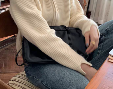 转卖【现货专区】im向设计感双拉链坑条翻领...