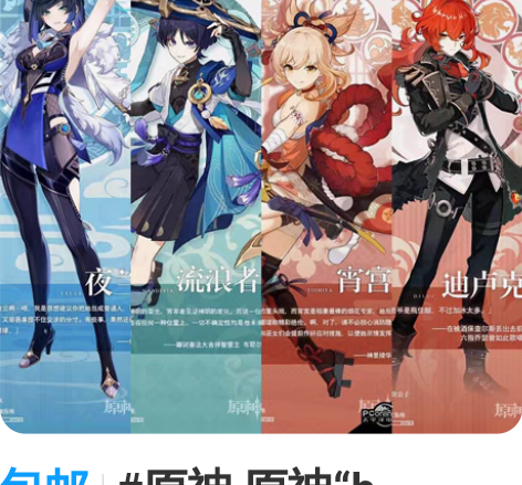 包邮#原神 原神“b服”《夜兰 流浪者 宵...