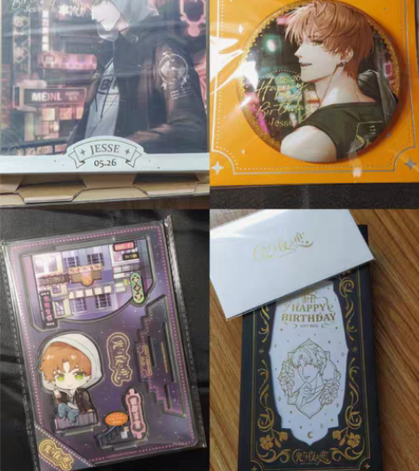 【现货出】光与夜之恋夏鸣星生日周边合集 吧...