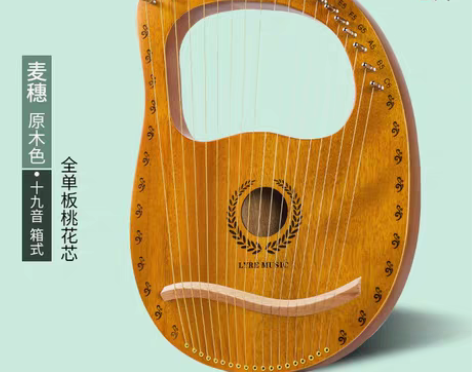 转卖小竖琴19弦莱雅琴小众乐器便携式小型 ...