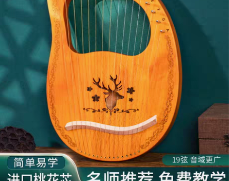 转卖蒂朵竖琴16弦莱雅琴lyre琴初学者小...