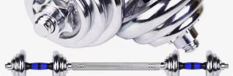 电镀哑铃实心男士健身器材家用可拆卸变杠铃 ...