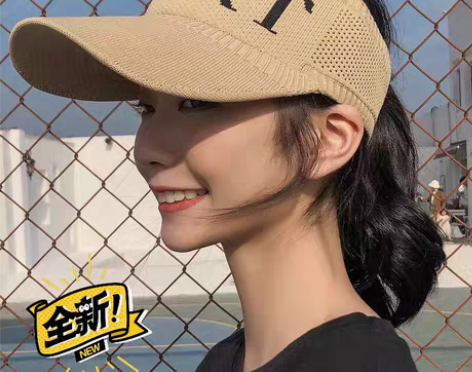 包邮帽子女士夏季防晒鸭舌遮阳帽百搭空顶帽7...