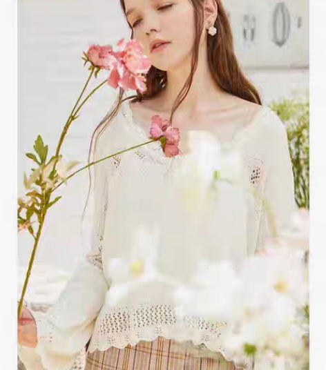 玲玖白色罩衫 全新！换点米吃！ 和主页另外...