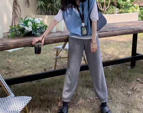 转卖【8.26秋上新 先加购】 永久针织裤...