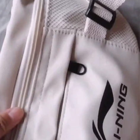 包邮国潮李宁包包户外运动跑步腰包时尚百搭单...