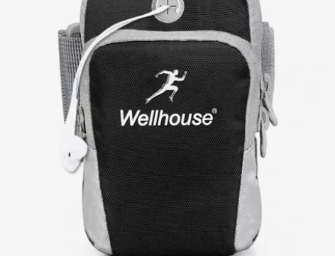 包邮WELLHOUSE 臂包戴耳机手机包跑...