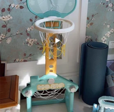 转卖方熊 球类玩具 篮球架和足球筐 宝宝小...