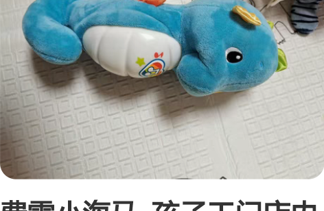 费雪小海马  孩子王门店内买的  九新 很...