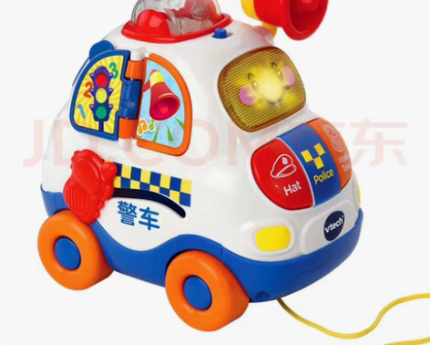 伟易达VTech神奇轨道大警车汽车模型 婴...