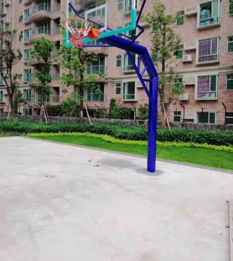 包邮圆管篮球架厂家室外标准架子钢化玻璃篮球...