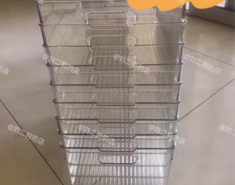 包邮亏本清三个装透明书本收纳盒手提书箱桌面...