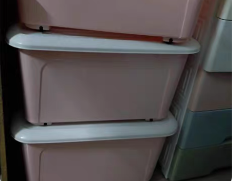 （全新闲置）塑料收纳箱特大号家用整理储物箱...
