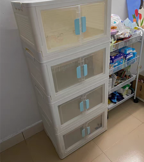 包邮【低价捡漏】免安装折叠箱加高加厚透明双...