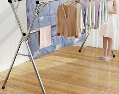 包邮落地晾衣架折叠晾衣杆晾衣架双杆晾衣架 ...