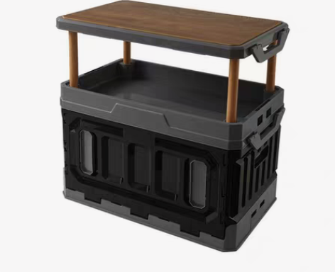 包邮全新包邮》户外木盖露营加厚折叠收纳箱 ...