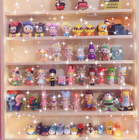 包邮泡泡马特茉莉盲盒置物柜 展示柜 亚克力...