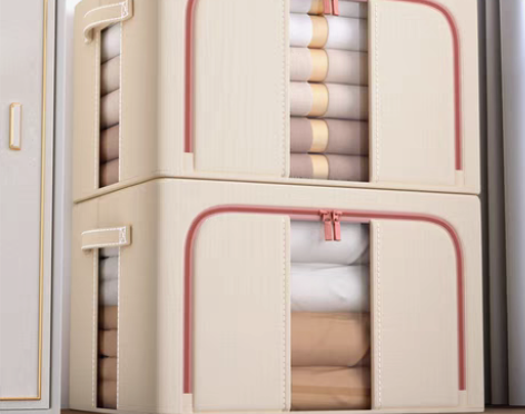 转卖佳帮手衣柜收纳箱家用衣服衣物布艺棉麻被...