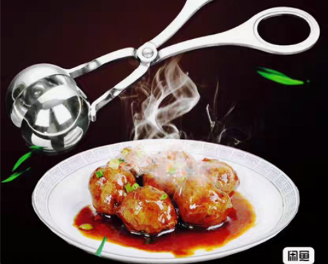 包邮不锈钢肉丸夹肉丸子制作器家用厨房神器捏...