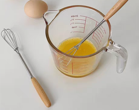 包邮【清仓】榉木手柄轻便打蛋器 不锈钢酱汁...